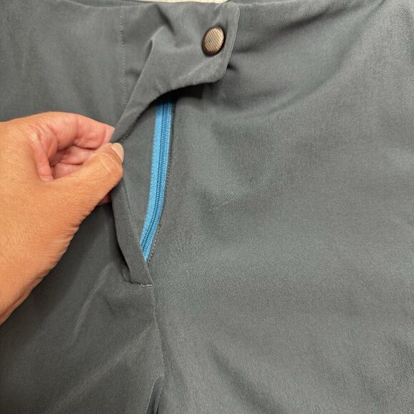 Title Nine Genie Pants Cargo Hiking Outdoor Camping Women 14 Soft Shell Gray - Picture 4 of 12